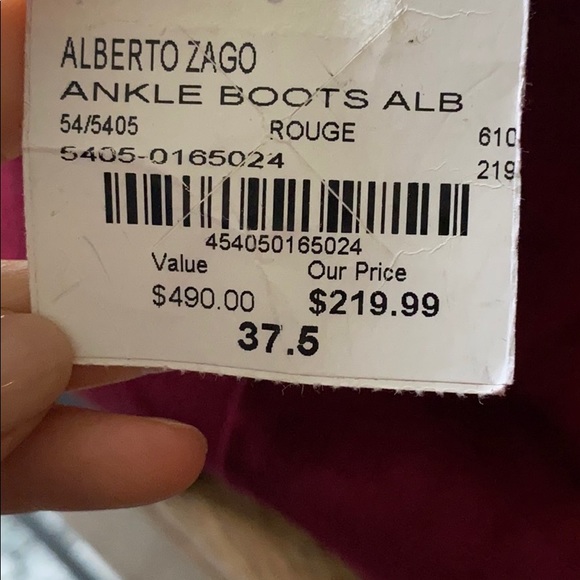 NWT Alberto Zago Square toe boots - Picture 4 of 4